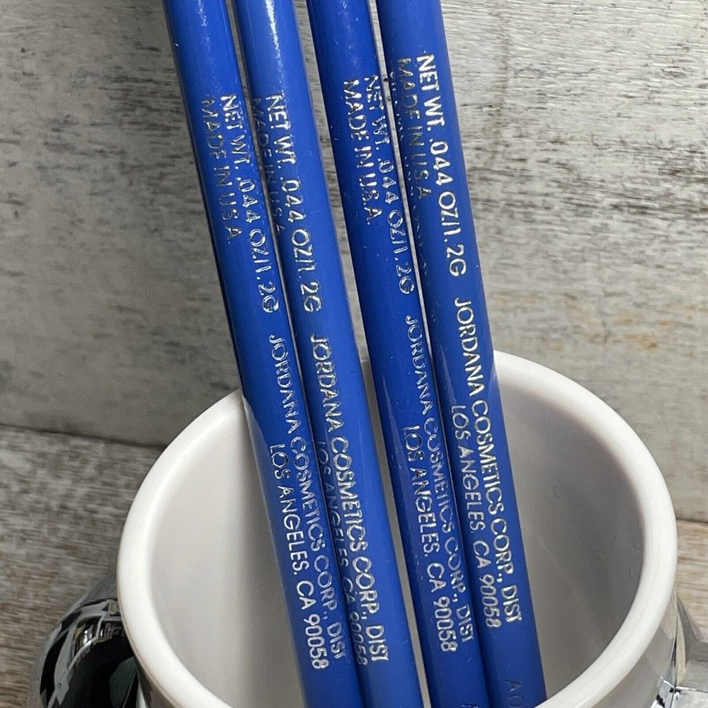 VTG Lot of 4 Jordana Kohl Kajal Eyeliner Pencil .044Oz Matte ELECTRIC BLUE New - Picture 9 of 12